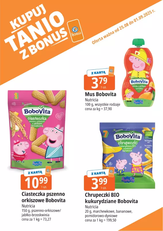 Leclerc - gazetka promocyjna Oferta E.Leclerc I Bonus skanujesz, kasę zyskujesz od poniedziałku 25.08 do poniedziałku 01.09 - strona 7