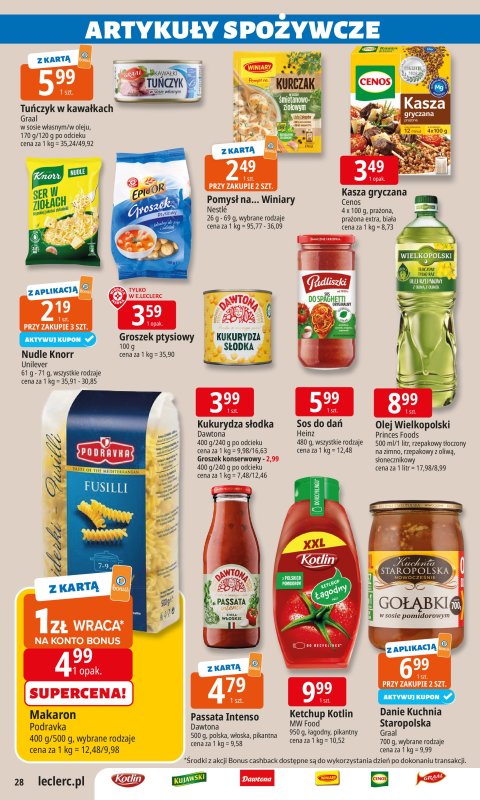 Leclerc - gazetka promocyjna Oferta E. Leclerc | Wybór w dobrej cenie od wtorku 02.09 do soboty 13.09 - strona 27