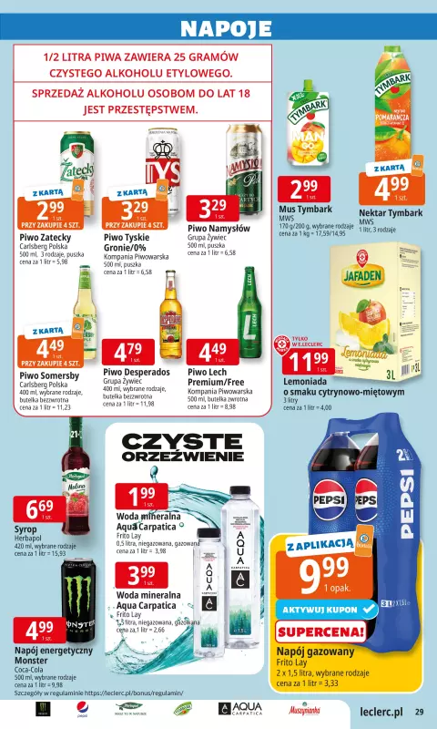 Leclerc - gazetka promocyjna Oferta E. Leclerc | Wybór w dobrej cenie od wtorku 02.09 do soboty 13.09 - strona 28