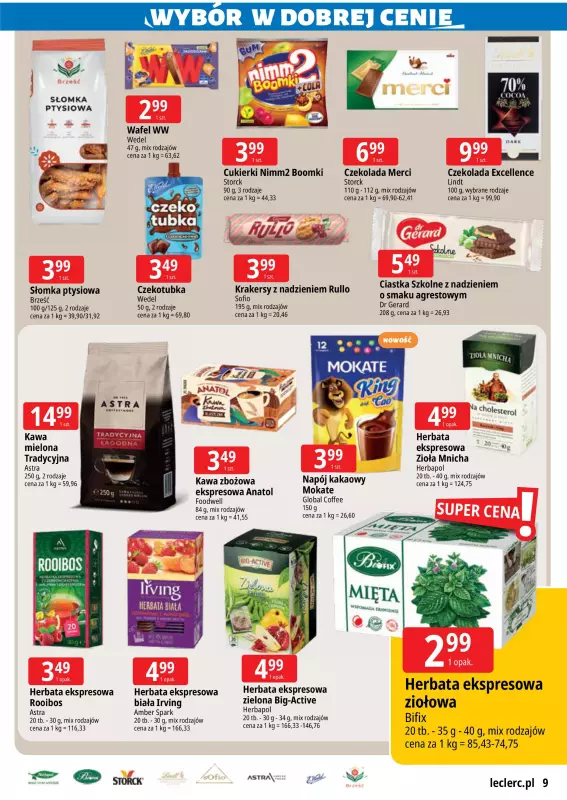Leclerc - gazetka promocyjna Oferta E.Leclerc I Wybór w dobrej cenie od poniedziałku 01.09 do poniedziałku 08.09 - strona 9