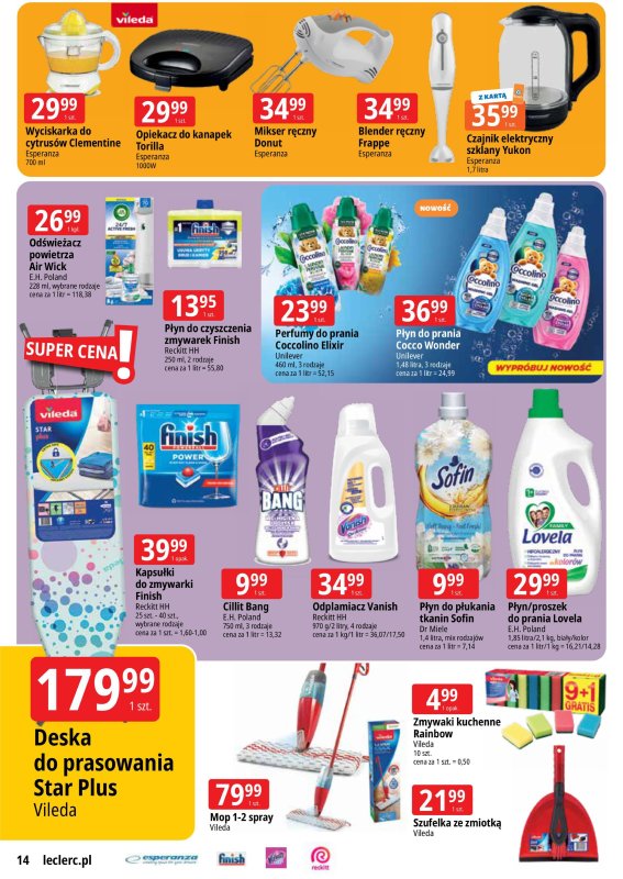 Leclerc - gazetka promocyjna Oferta E.Leclerc I Wybór w dobrej cenie od poniedziałku 01.09 do poniedziałku 08.09 - strona 14