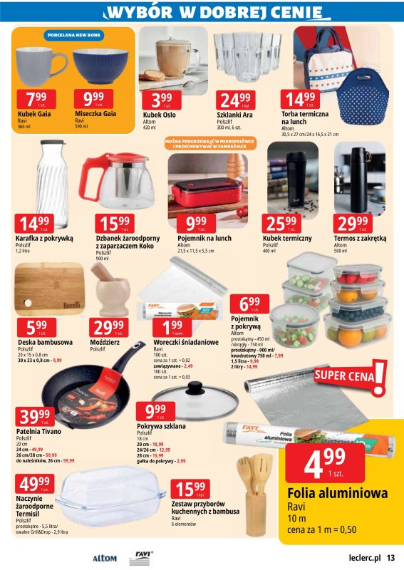 Leclerc - gazetka promocyjna Oferta E.Leclerc I Wybór w dobrej cenie od poniedziałku 01.09 do poniedziałku 08.09 - strona 13