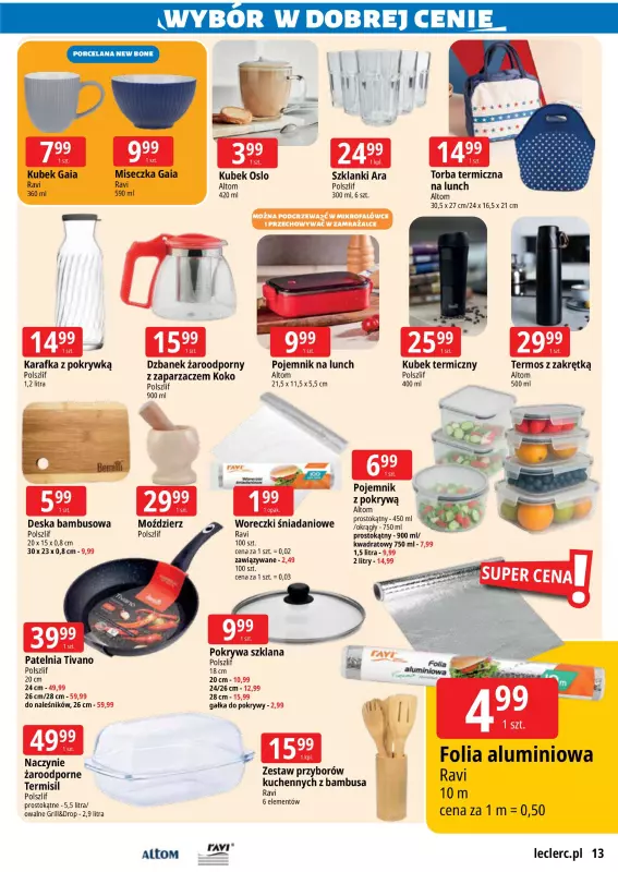 Leclerc - gazetka promocyjna Oferta E.Leclerc I Wybór w dobrej cenie od poniedziałku 01.09 do poniedziałku 08.09 - strona 13