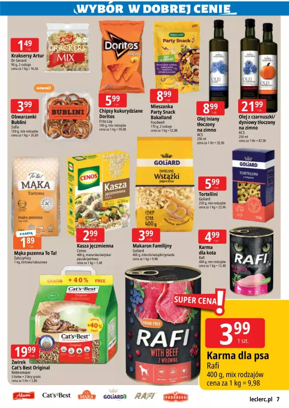 Leclerc - gazetka promocyjna Oferta E.Leclerc I Wybór w dobrej cenie od poniedziałku 01.09 do poniedziałku 08.09 - strona 7