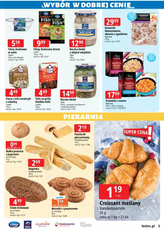 Leclerc - gazetka promocyjna Oferta E.Leclerc I Wybór w dobrej cenie od poniedziałku 01.09 do poniedziałku 08.09 - strona 3
