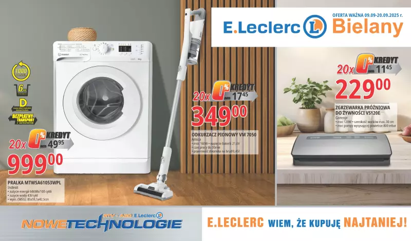 Leclerc - gazetka promocyjna Oferta Bielany od wtorku 09.09 do soboty 20.09