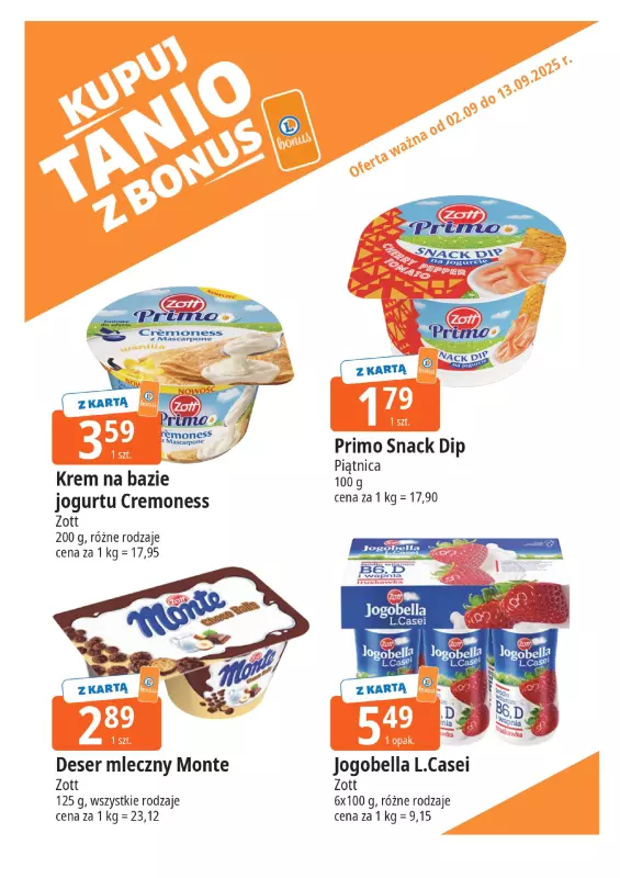 Leclerc - gazetka promocyjna Oferta E.Leclerc I Bonus skanujesz, kasę zyskujesz od wtorku 02.09 do soboty 13.09 - strona 6