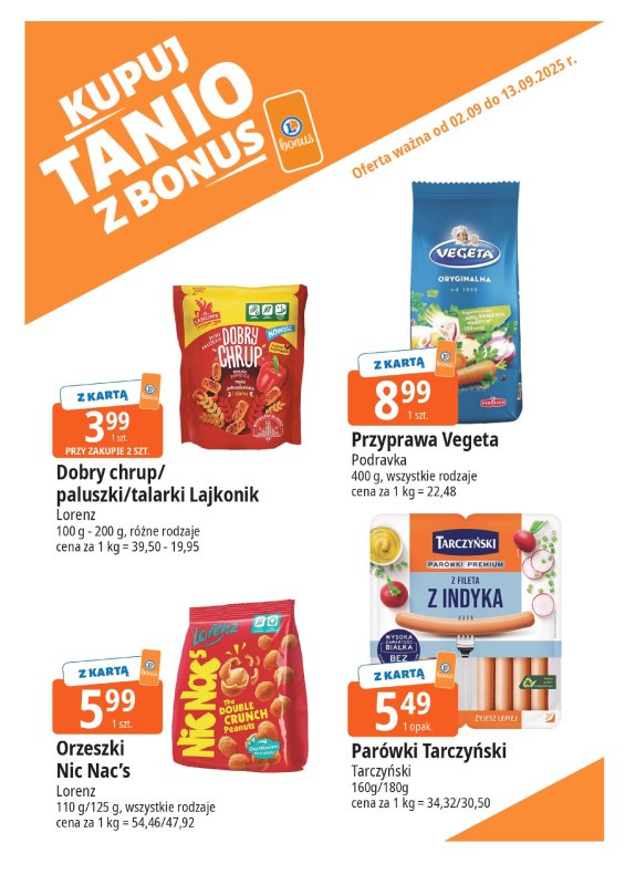 Leclerc - gazetka promocyjna Oferta E.Leclerc I Bonus skanujesz, kasę zyskujesz od wtorku 02.09 do soboty 13.09 - strona 7
