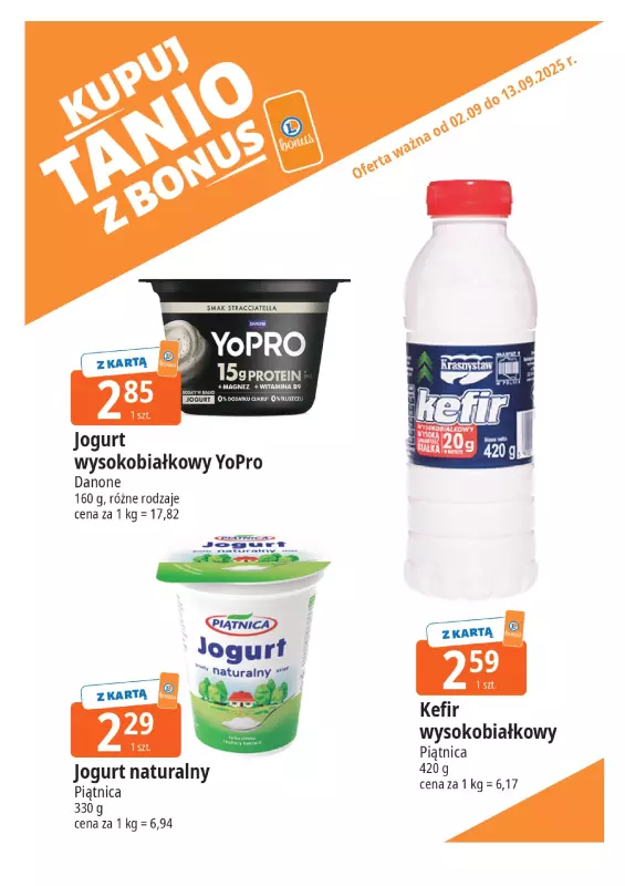 Leclerc - gazetka promocyjna Oferta E.Leclerc I Bonus skanujesz, kasę zyskujesz od wtorku 02.09 do soboty 13.09 - strona 5