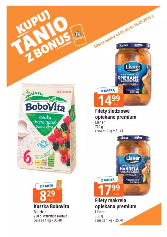 Leclerc - gazetka promocyjna Oferta E.Leclerc I Bonus skanujesz, kasę zyskujesz od wtorku 02.09 do soboty 13.09 - strona 8