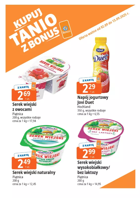 Leclerc - gazetka promocyjna Oferta E.Leclerc I Bonus skanujesz, kasę zyskujesz od wtorku 02.09 do soboty 13.09 - strona 3