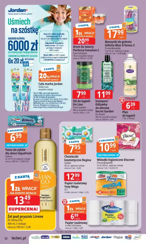 Leclerc - gazetka promocyjna Oferta E. Leclerc | Wybór w dobrej cenie od środy 03.09 do soboty 13.09 - strona 22