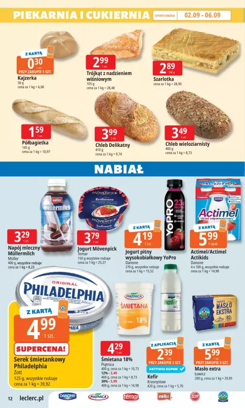 Leclerc - gazetka promocyjna Oferta E. Leclerc | Wybór w dobrej cenie od środy 03.09 do soboty 13.09 - strona 12