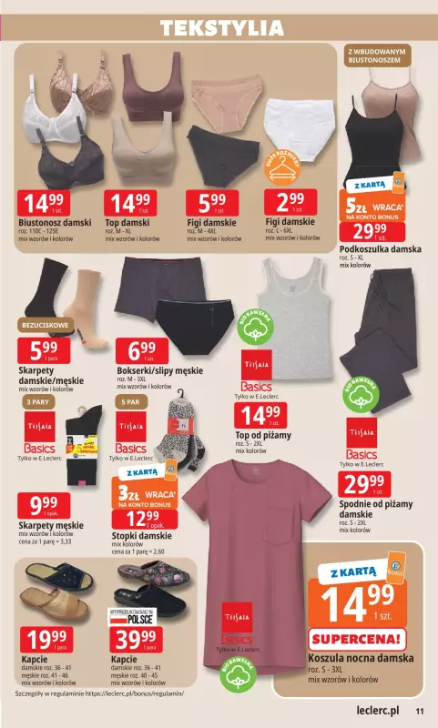 Leclerc - gazetka promocyjna Oferta E. Leclerc | Wybór w dobrej cenie od środy 03.09 do soboty 13.09 - strona 11