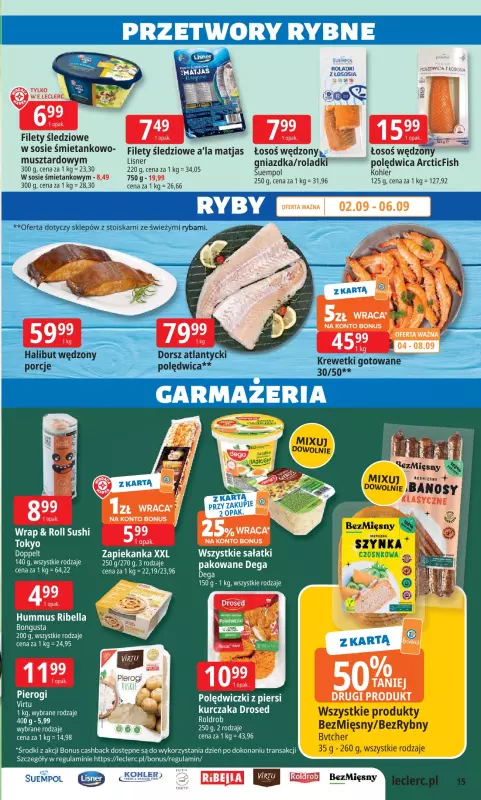 Leclerc - gazetka promocyjna Oferta E. Leclerc | Wybór w dobrej cenie od środy 03.09 do soboty 13.09 - strona 15