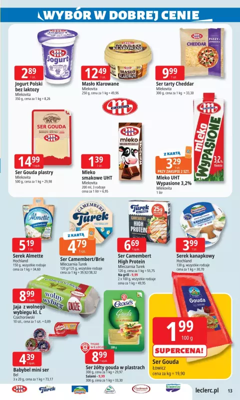 Leclerc - gazetka promocyjna Oferta E. Leclerc | Wybór w dobrej cenie od środy 03.09 do soboty 13.09 - strona 13