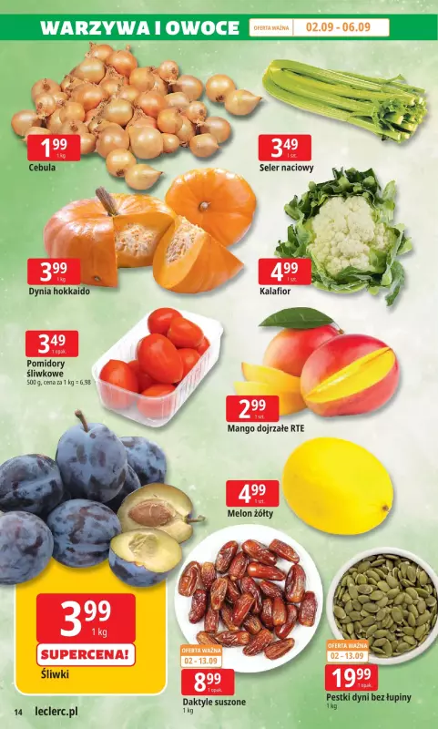 Leclerc - gazetka promocyjna Oferta E. Leclerc | Wybór w dobrej cenie od środy 03.09 do soboty 13.09 - strona 14