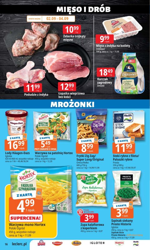 Leclerc - gazetka promocyjna Oferta E. Leclerc | Wybór w dobrej cenie od środy 03.09 do soboty 13.09 - strona 16