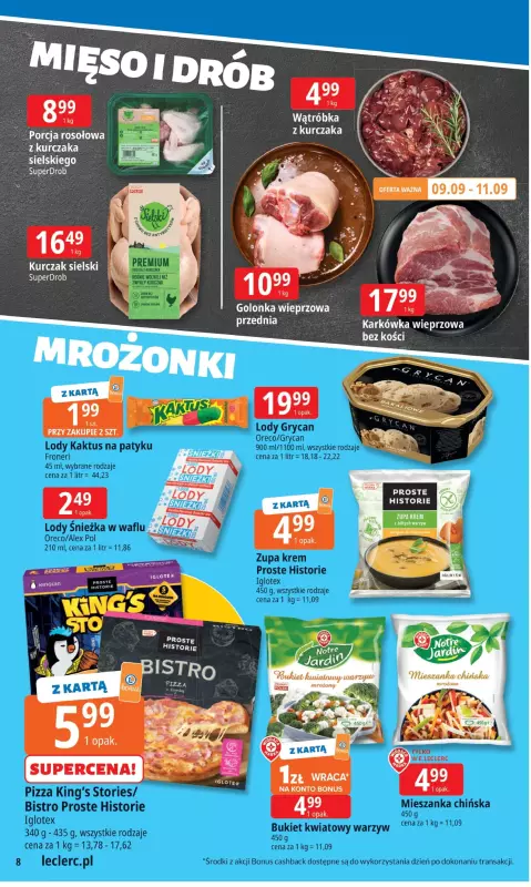 Leclerc - gazetka promocyjna Oferta E.Leclerc I Tanio to tu! od poniedziałku 08.09 do poniedziałku 15.09 - strona 8