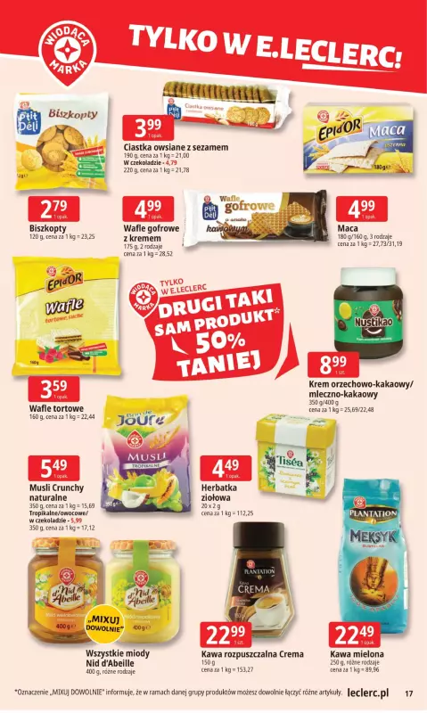 Leclerc - gazetka promocyjna Oferta E.Leclerc I Tanio to tu! od poniedziałku 08.09 do poniedziałku 15.09 - strona 17