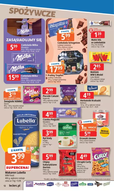 Leclerc - gazetka promocyjna Oferta E.Leclerc I Tanio to tu! od poniedziałku 08.09 do poniedziałku 15.09 - strona 12