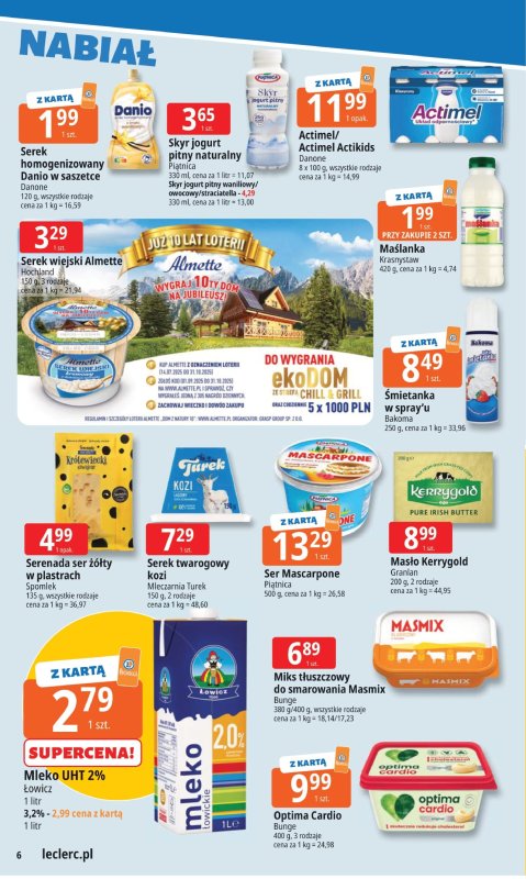 Leclerc - gazetka promocyjna Oferta E.Leclerc I Tanio to tu! od poniedziałku 08.09 do poniedziałku 15.09 - strona 6