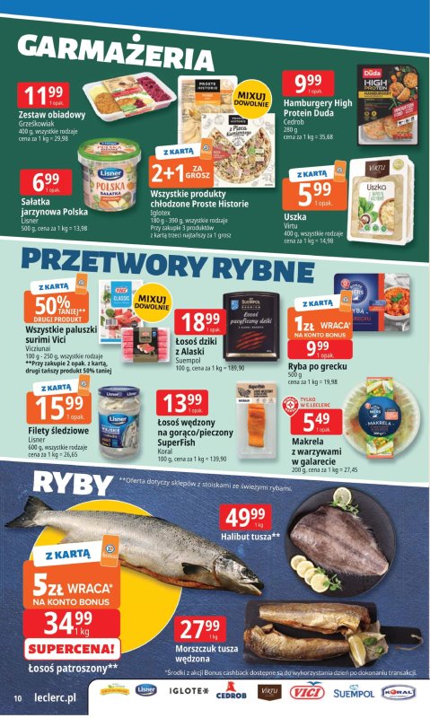 Leclerc - gazetka promocyjna Oferta E.Leclerc I Tanio to tu! od poniedziałku 08.09 do poniedziałku 15.09 - strona 10