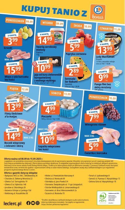 Leclerc - gazetka promocyjna Oferta E.Leclerc I Tanio to tu! od poniedziałku 08.09 do poniedziałku 15.09 - strona 20