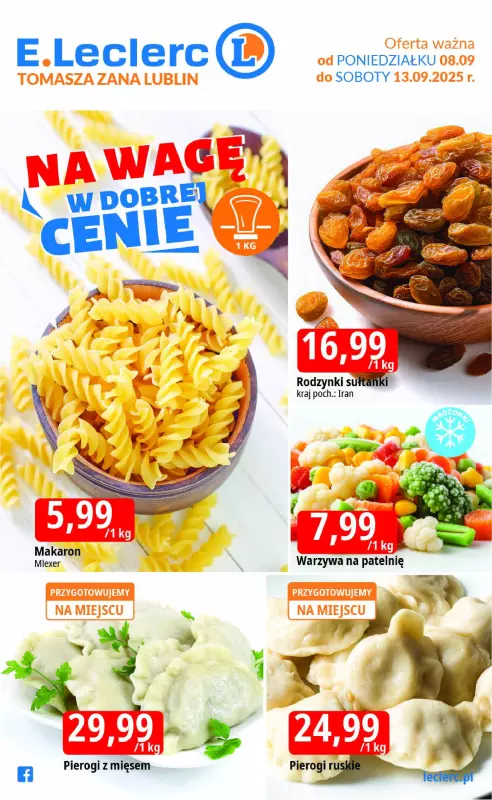 Leclerc - gazetka promocyjna Oferta Lublin Zana od poniedziałku 08.09 do soboty 13.09