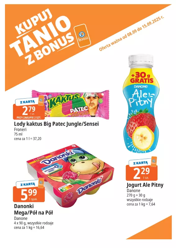 Leclerc - gazetka promocyjna Oferta E.Leclerc I Bonus skanujesz, kasę zyskujesz od poniedziałku 08.09 do poniedziałku 15.09 - strona 4