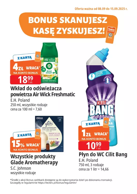 Leclerc - gazetka promocyjna Oferta E.Leclerc I Bonus skanujesz, kasę zyskujesz   - strona 3