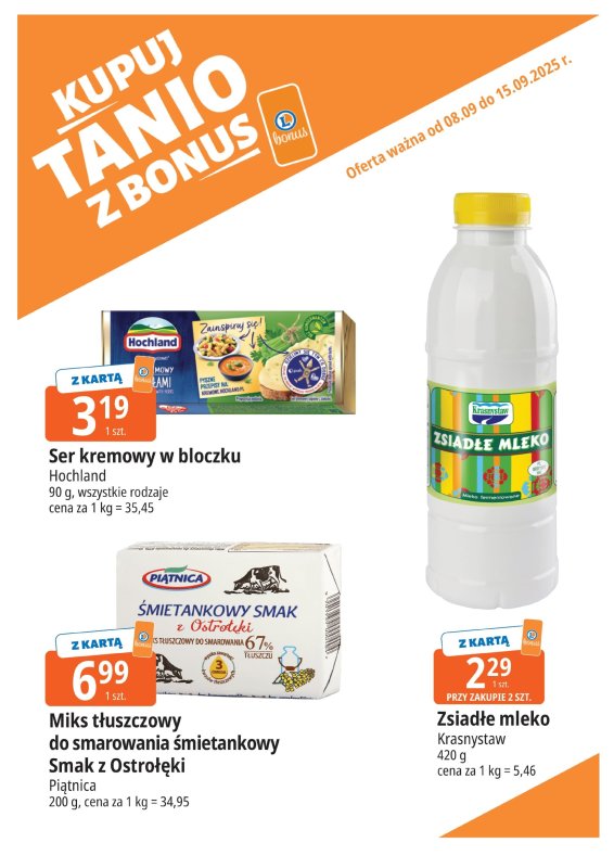 Leclerc - gazetka promocyjna Oferta E.Leclerc I Bonus skanujesz, kasę zyskujesz od poniedziałku 08.09 do poniedziałku 15.09 - strona 5