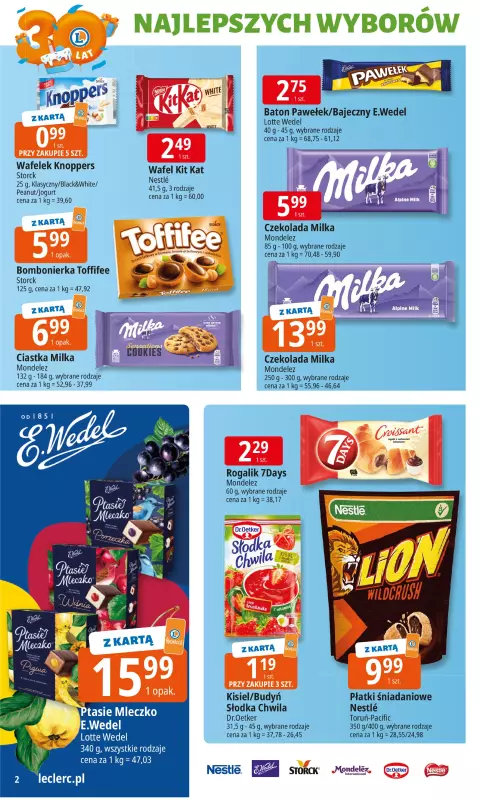 Leclerc - gazetka promocyjna Oferta E.Leclerc I 30 lat najlepszych wyborów od wtorku 16.09 do soboty 27.09 - strona 2