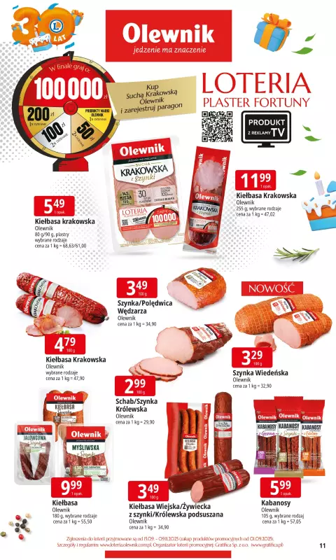 Leclerc - gazetka promocyjna Oferta E.Leclerc I 30 lat najlepszych wyborów od wtorku 16.09 do soboty 27.09 - strona 11