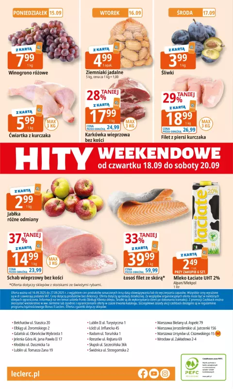 Leclerc - gazetka promocyjna Oferta E.Leclerc I 30 lat najlepszych wyborów od wtorku 16.09 do soboty 27.09 - strona 32