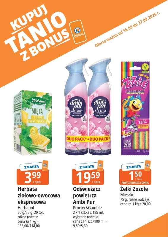 Leclerc - gazetka promocyjna Oferta E.Leclerc I Bonus skanujesz, kasę zyskujesz od wtorku 16.09 do soboty 27.09 - strona 13