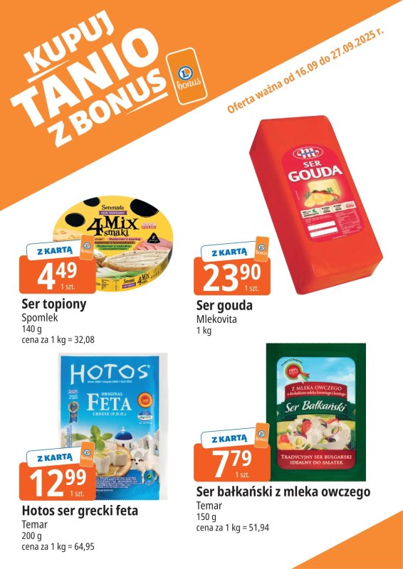 Leclerc - gazetka promocyjna Oferta E.Leclerc I Bonus skanujesz, kasę zyskujesz od wtorku 16.09 do soboty 27.09 - strona 5