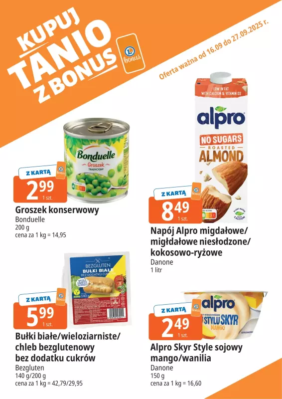 Leclerc - gazetka promocyjna Oferta E.Leclerc I Bonus skanujesz, kasę zyskujesz od wtorku 16.09 do soboty 27.09 - strona 9