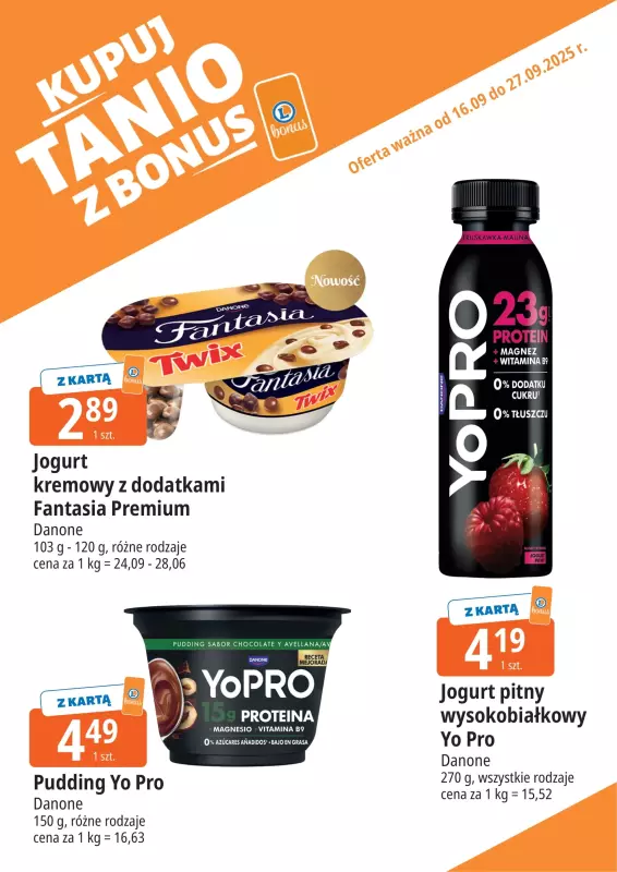 Leclerc - gazetka promocyjna Oferta E.Leclerc I Bonus skanujesz, kasę zyskujesz od wtorku 16.09 do soboty 27.09 - strona 7