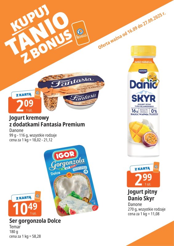 Leclerc - gazetka promocyjna Oferta E.Leclerc I Bonus skanujesz, kasę zyskujesz od wtorku 16.09 do soboty 27.09 - strona 6