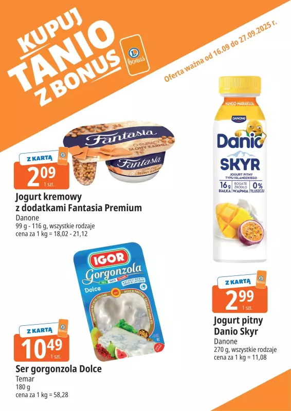 Leclerc - gazetka promocyjna Oferta E.Leclerc I Bonus skanujesz, kasę zyskujesz od wtorku 16.09 do soboty 27.09 - strona 6