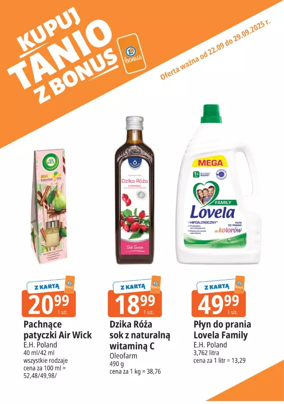 Leclerc - gazetka promocyjna Oferta E.Leclerc I Bonus skanujesz, kasę zyskujesz od poniedziałku 22.09 do poniedziałku 29.09 - strona 7