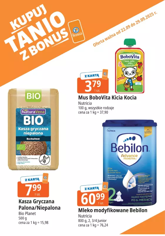 Leclerc - gazetka promocyjna Oferta E.Leclerc I Bonus skanujesz, kasę zyskujesz od poniedziałku 22.09 do poniedziałku 29.09 - strona 6