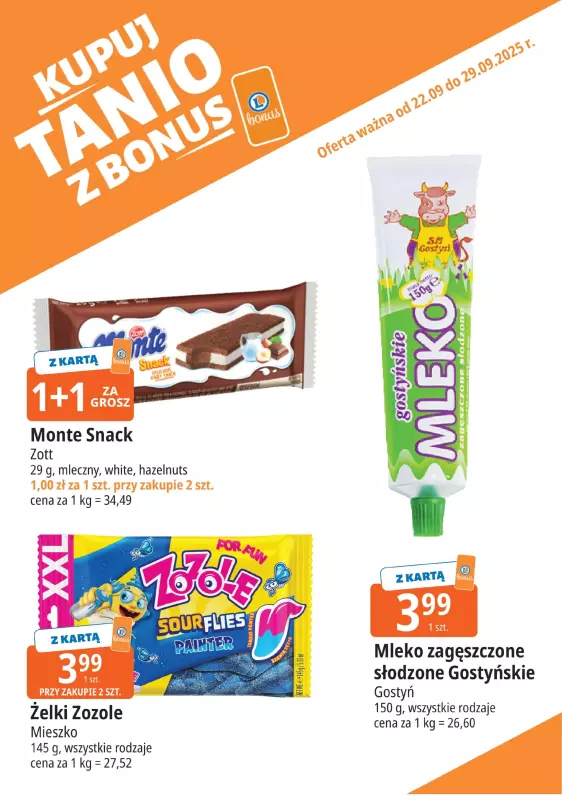 Leclerc - gazetka promocyjna Oferta E.Leclerc I Bonus skanujesz, kasę zyskujesz od poniedziałku 22.09 do poniedziałku 29.09 - strona 5