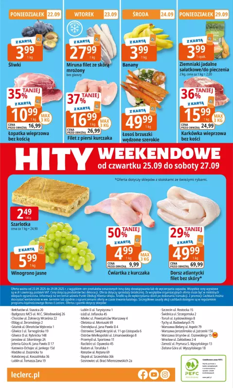 Leclerc - gazetka promocyjna Oferta E.Leclerc od poniedziałku 22.09 do poniedziałku 29.09 - strona 20