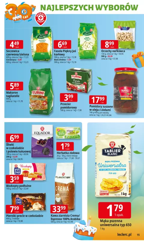 Leclerc - gazetka promocyjna Oferta E.Leclerc od poniedziałku 22.09 do poniedziałku 29.09 - strona 15