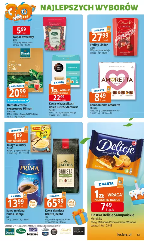 Leclerc - gazetka promocyjna Oferta E.Leclerc od poniedziałku 22.09 do poniedziałku 29.09 - strona 13
