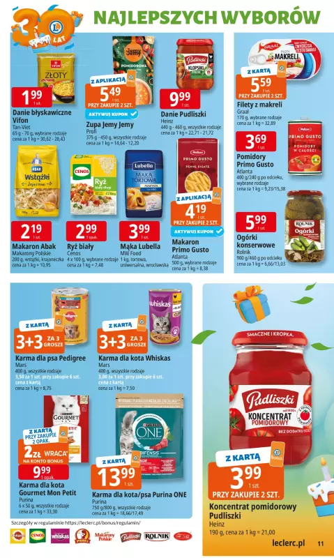 Leclerc - gazetka promocyjna Oferta E.Leclerc od poniedziałku 22.09 do poniedziałku 29.09 - strona 11