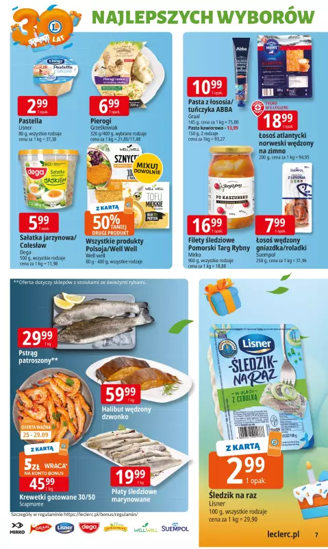 Leclerc - gazetka promocyjna Oferta E.Leclerc od poniedziałku 22.09 do poniedziałku 29.09 - strona 7