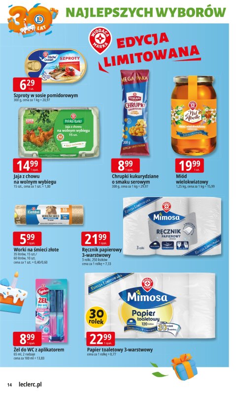 Leclerc - gazetka promocyjna Oferta E.Leclerc od poniedziałku 22.09 do poniedziałku 29.09 - strona 14